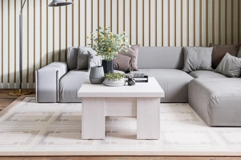 Стол Трансформер БТС 22мм, Ясень белый