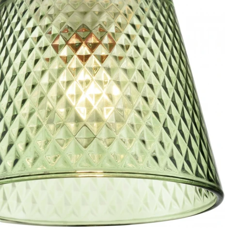 Подвесной светильник Lumion Manola 8047/1А хром/зеленый металл/стекло E27 1*60W 220V