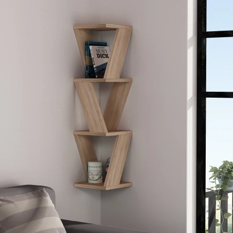 Полка угловая LEVE ZENA CORNER BOOKCASE LEV00866