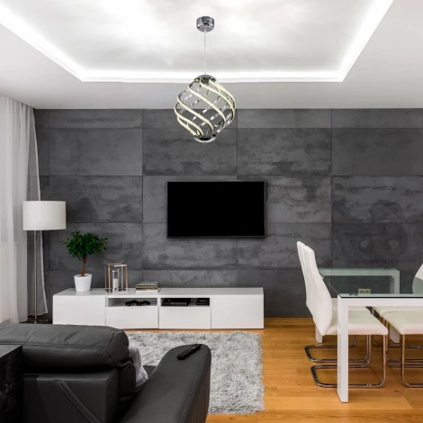 Подвесная люстра Максисвет Геометрия 2-1640-8-CR LED