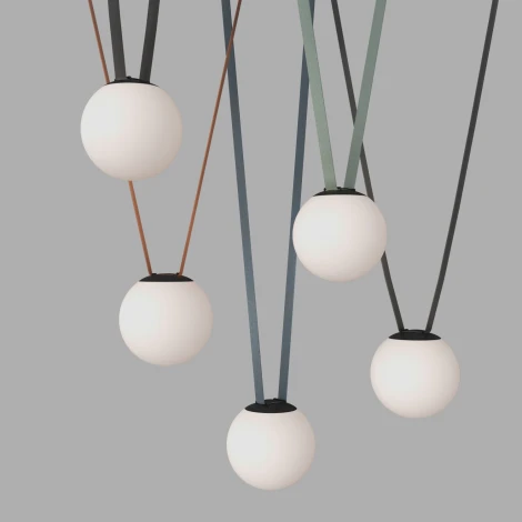 Трековый светильник 48V Denkirs Belty Orb DK5552-BK (LED, шар)