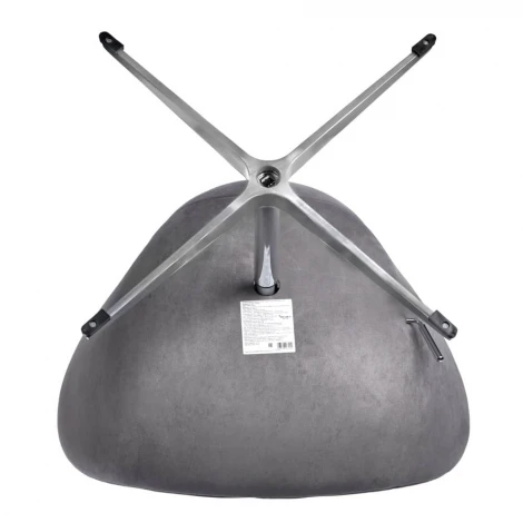 Кресло SWAN STYLE CHAIR серый, искусственная замша FR 0654