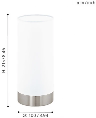 Интерьерная настольная лампа Eglo Damasco 1 95775