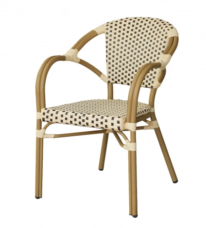 "Кабри" плетеный стул из искусственного ротанга, цвет бежево-коричневый 4SIS ZF2100C Coffee