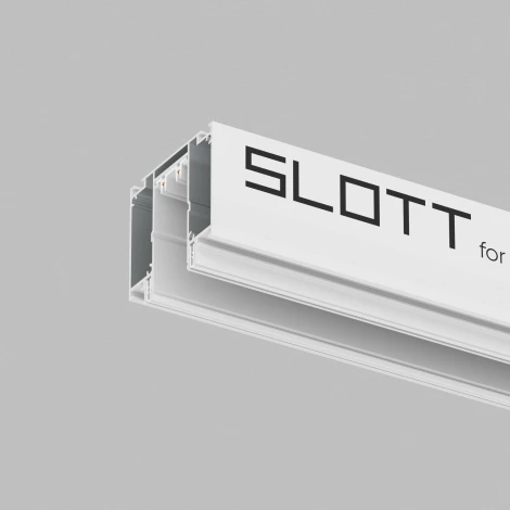 Профиль-трек Denkirs Smart Slott TR2014-WH, для натяжных потолков, 2 м, алюминий, белый (220V)