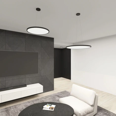 Потолочный светильник круглый Denkirs Thin DK6520-BK (LED, 220V, круглые, IP40)