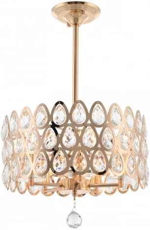 Потолочная люстра хрустальная на штанге Arte Milano Sorrento-1019 371019/5/300/390 GD (220V)