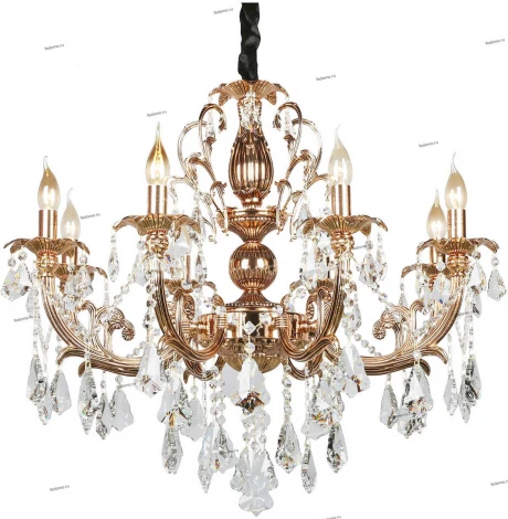 Подвесная люстра Omnilux Grosseto OML-77723-08 (220V, на цепи, подсвечник, свеча)