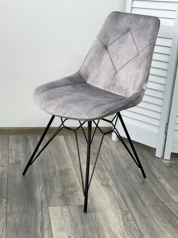 Обеденный стул M-City MARBELLA PK6015-03 (VBP203) античный серебристо-серый, велюр