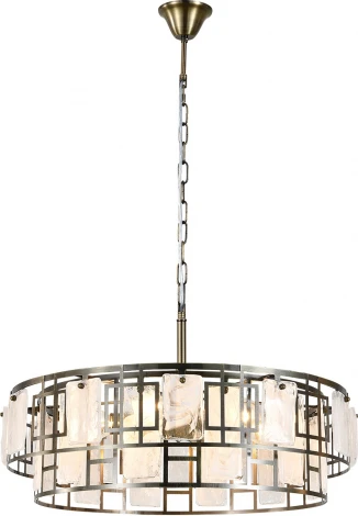 Подвесная люстра Escada Tephida 2131/6S 6x40Вт E27, металл/стекло, бронза/белый матовый (220V, круглые)