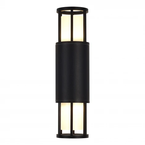 Настенный уличный светильник ST Luce Mesa SL9017.401.02 черный/черный GU10 2*15W