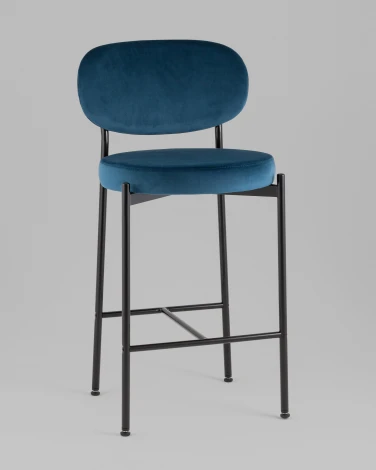 Стул полубарный Бриф VD велюр синий Stool Group УТ000042506