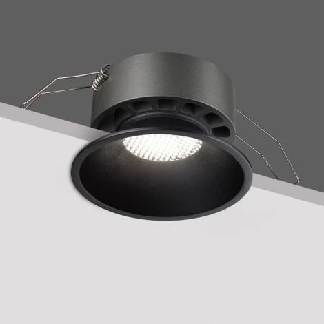Встраиваемый светильник светодиодный Novotech Nova 359855 черный с переключателем цв. температуры  LED 18W 220V 2700К\3200К\4000К