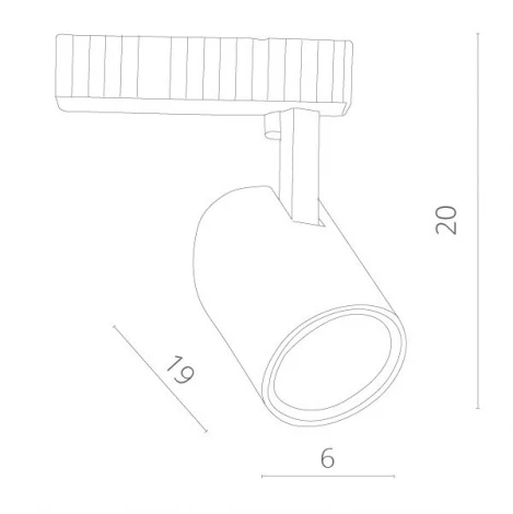 Трековый светильник Arte Lamp Striscia A3607PL-1BK (LED, 220V, круглые)