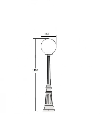 Наземный фонарь Oasis Light 88211S Bl