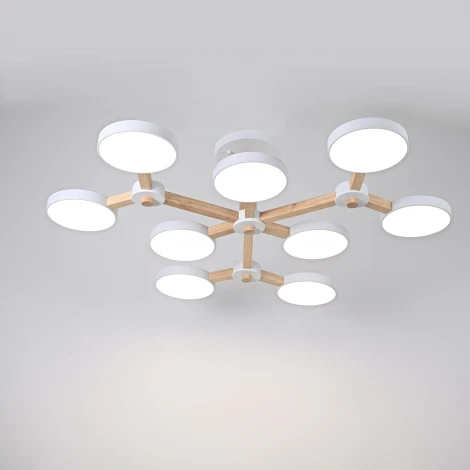 Потолочная люстра на штанге LED TURNA Белый ImperiumLoft Turna-X01 (178304-26, Умный дом, WiFi, голосовое управление)