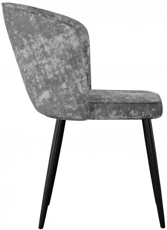 Стул DikLine 347 микровелюр M13 светло-серый, ножки черные