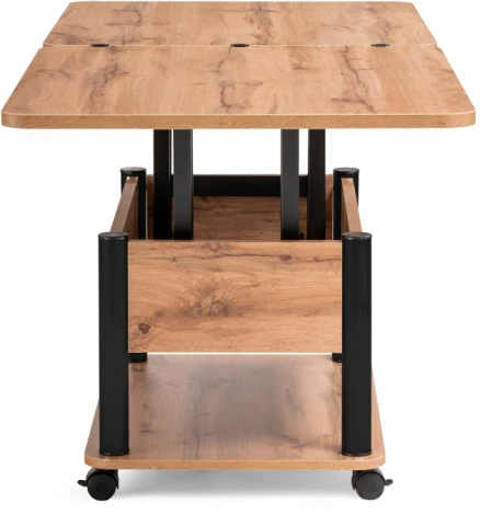 Стол-трансформер Woodville Виват дуб вотан / черный 490591