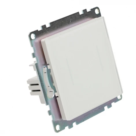 Выключатель сенсорный двухклавишный (белый) Stekker Катрин 50275