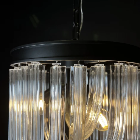 Подвесная люстра Chandelier Murano Clear ImperiumLoft 40,2128 (123372-22) (220V, на цепи)