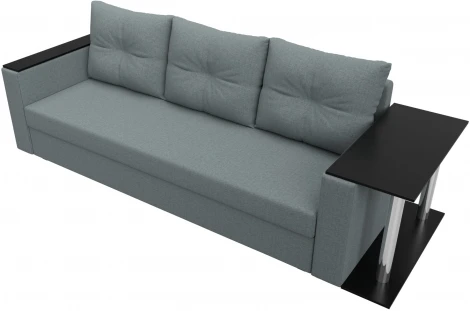 Диван прямой Атланта Лайт со столом справа Лига Диванов (Рогожка) арт.126162