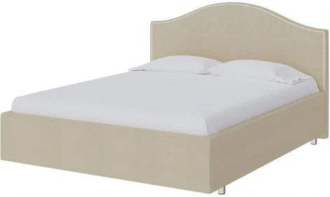 PROxSON Кровать Classic (Ткань: Велюр Forest 726 Светло-бежевый) 80x200