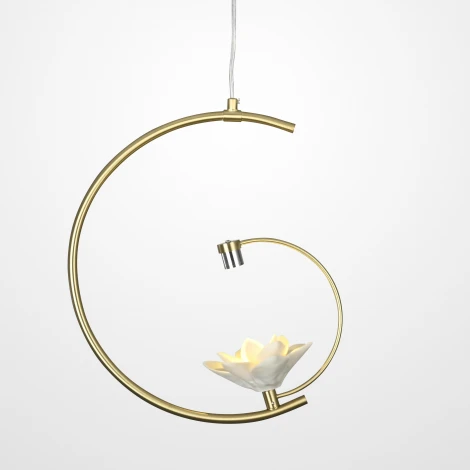 Подвесной светильник Magnolia 1 Flower Imperiumloft Magnolia01 (101770-26) (LED, 220V, на проводе, цветы)