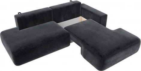 Диван угловой Лига-036 НПБ Модерн правый угол Лига Диванов (Велюр) арт.127783