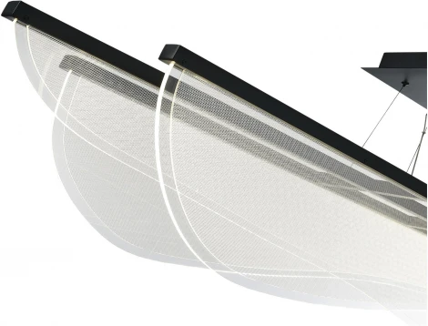 Подвесной светильник ST Luce Fesale SL6509.423.01 Черный/Прозрачный LED 1*60W 4000K (220V, на тросе)