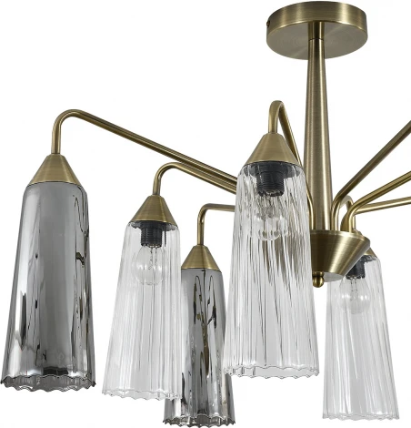 Потолочная люстра на штанге (13028/8R Brass) Indigo Campana V000510 (220V)