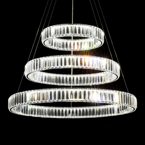 Подвесной светильник Citilux Чезаре CL338381 (регулировка яркости, LED, 220V, хрусталь, пульт управления, на тросе)