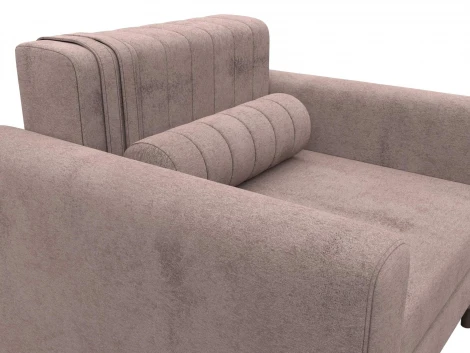 Кресло Лига-070 (ЛДСП,Брус,Фанера/Дерево/Велюр/Бежевый) Лига Диванов 132552