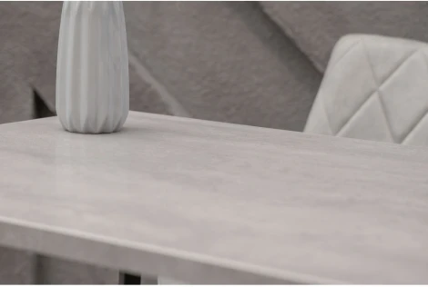 Стол Notta Лота Лофт 120 25 мм бетон / черный матовый 489666