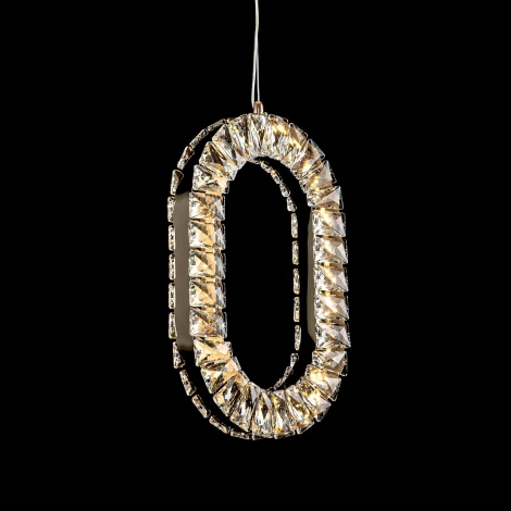 Подвесной светильник светодиодный хрустальный с регулировкой цветовой температуры Modelux MODELUX ML.9040.370 GD