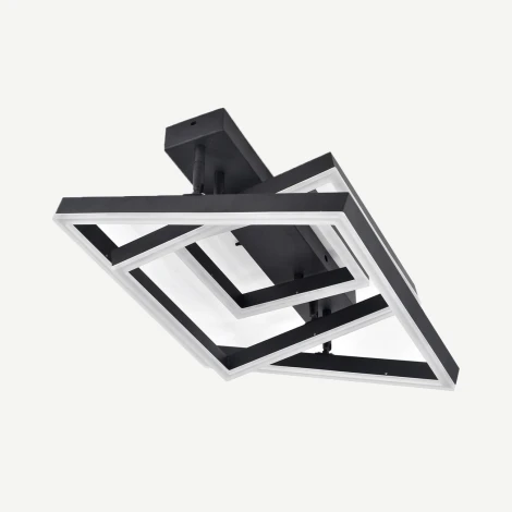 Потолочная люстра светодиодная с таймером Escada Enke 10267/3LED 80Вт, с ПДУ, металл/акрил, черный (220V)