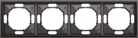 Рамка 4-я, матовый титан Donel S08 DS21445