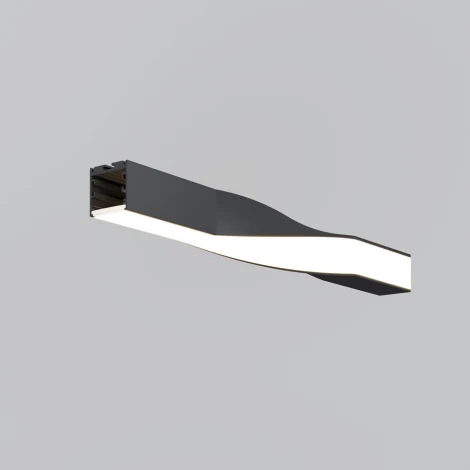 Радиусный профиль 35x35 Twist левый черный Maytoni  ALM-3535R-B-TL-90°-0.4M