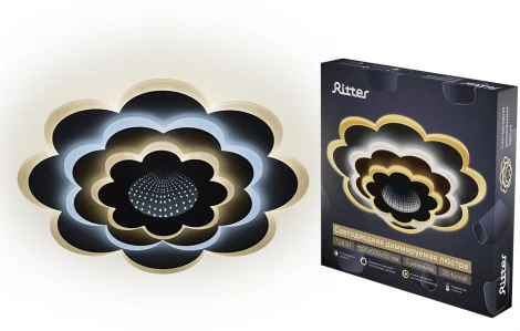 Потолочная люстра светодиодная с ДУ Ritter Viloria 52001 6