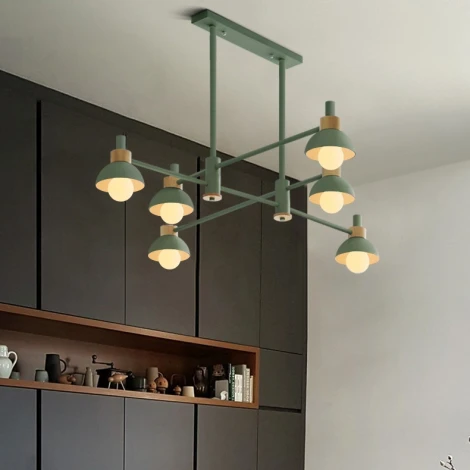 Потолочная люстра на штанге Fanta Long Green ImperiumLoft Fantalong01 (204547-26) (220V)