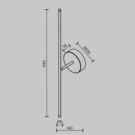 Настенный светильник Maytoni Elegant C084WL-L18BS2.7K (LED, 220V)