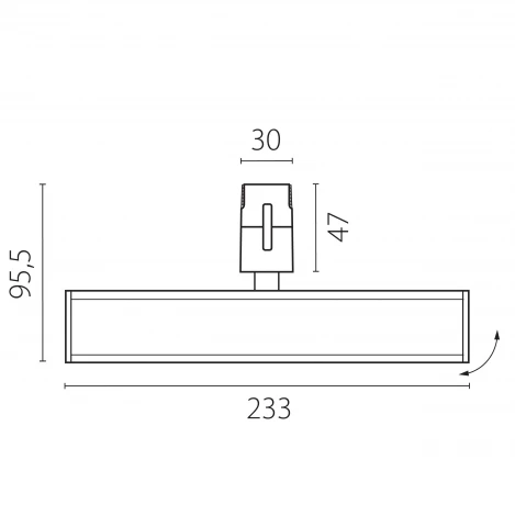 Трековый светильник низковольтный светодиодный Lightstar Due Hermes 270247 48V 10W черный 4000K