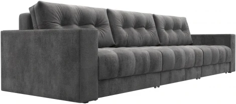 Диван прямой с декором Лига-049 НПБ Лонг Лига Диванов (Велюр) арт.128440