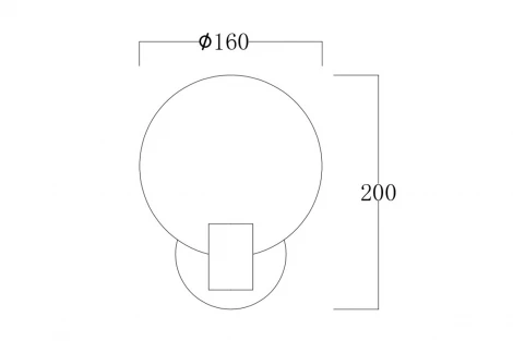 Бра Garda Decor Rondo 162FL-61500