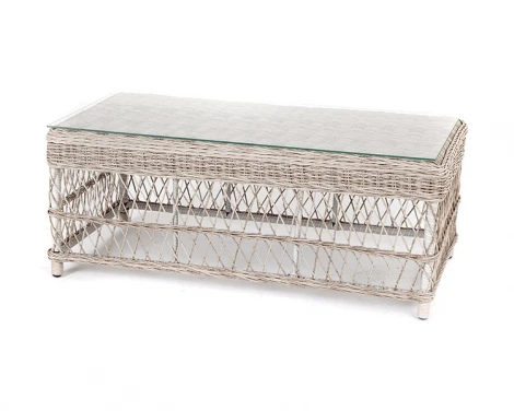 Стол журнальный из искусственного ротанга, цвет бежевый 4SIS Гранд Латте YH-S4840W beige