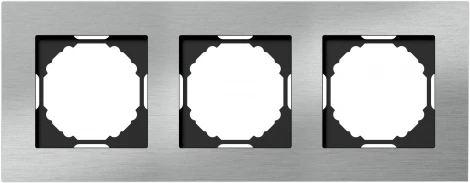 Рамка 3-я, Natural серебристый алюминий Donel A07 DEN213SA