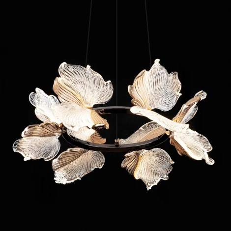 Подвесная люстра светодиодная с пультом с регулировкой цветовой температуры Modelux MODELUX ML.2412.500 BK