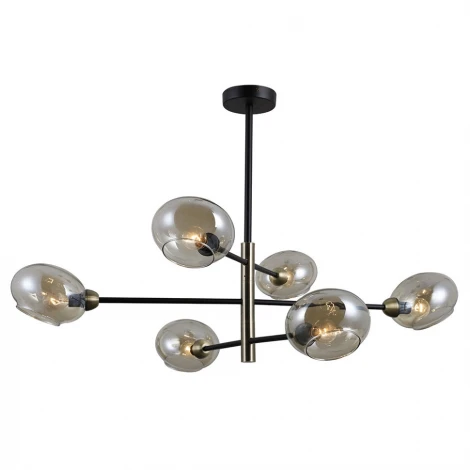 Потолочная люстра Seven Fires Menfi SF4025/6C-BK-AB