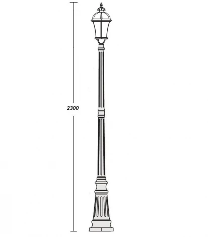 Наземный фонарь Oasis Light 95209L Gb (220V, IP44)