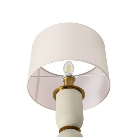 Настольная лампа Lumion Eclate 8412/1T латунь/белый, металл/текстиль Е14 40W 220V