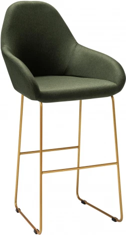 Кресло Бар. Kent темно-зеленый/Линк золото R-Home арт.410219121h_ТмЗел_золото_БАР
